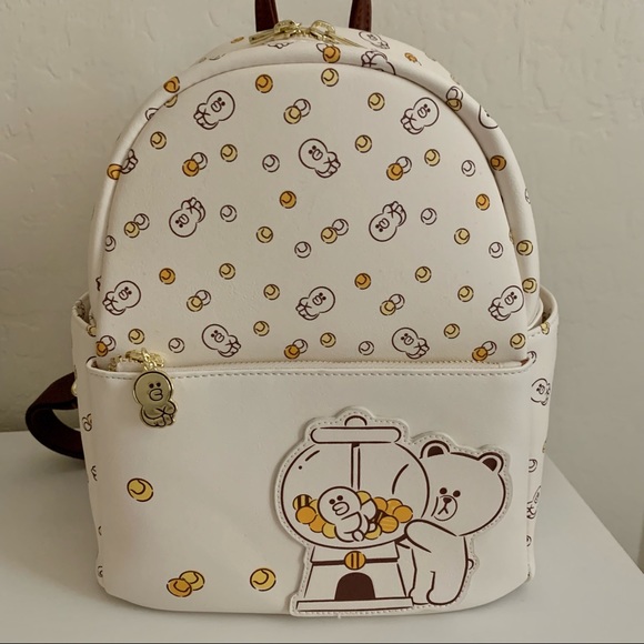 Boxlunch Line Friends Brown Backpack - Picture 1 of 10